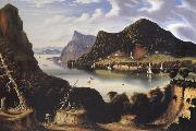 Thomas Chambers View of Cold Spring and Mount Taurus about 1850 oil painting